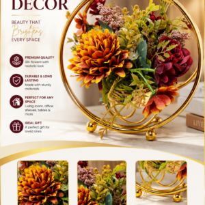 GOLD STEAL TABLE FLOWER