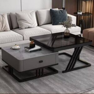 2 -1 Marble/Glass Center Table