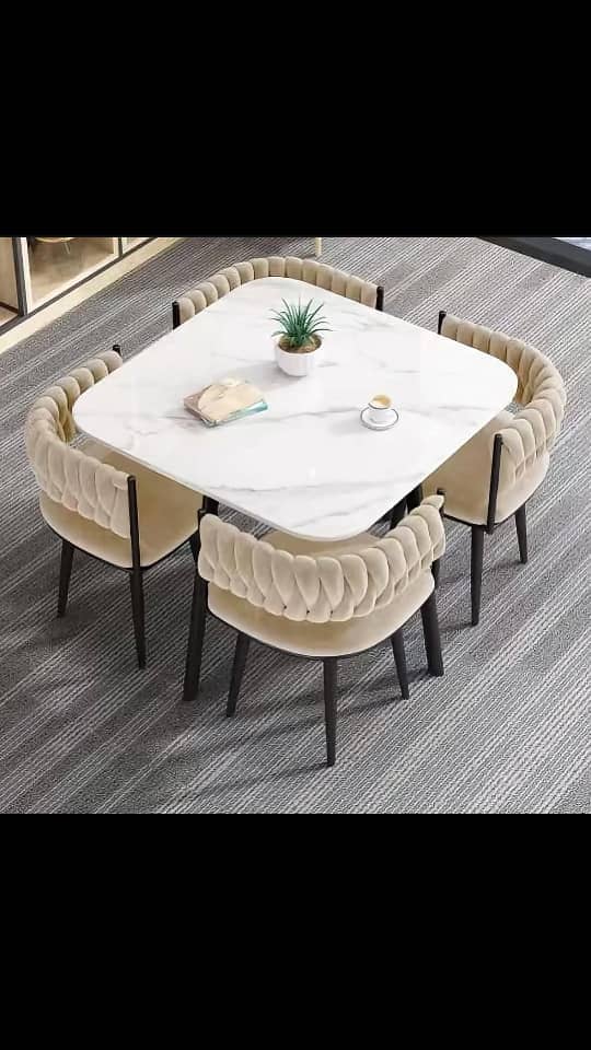 4 Chairs Dinning Set