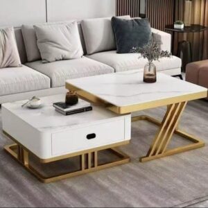 2 - 1 Marble/ Glass Center Table