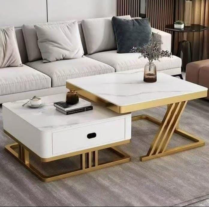 2 - 1 Marble/ Glass Center Table