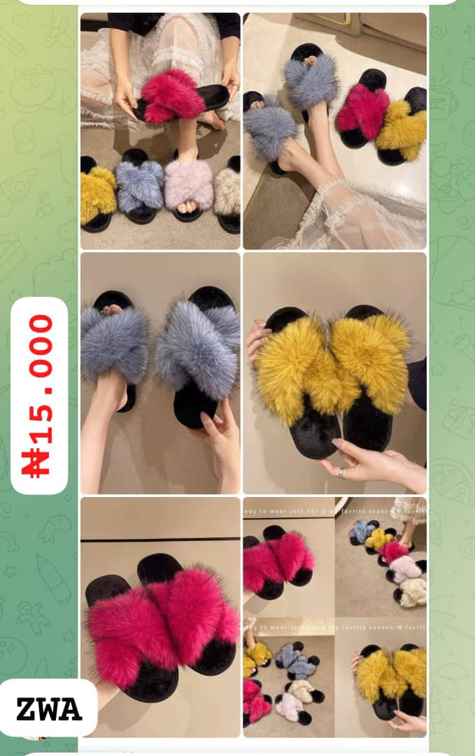 Fluffy Faux - Fur Slippers