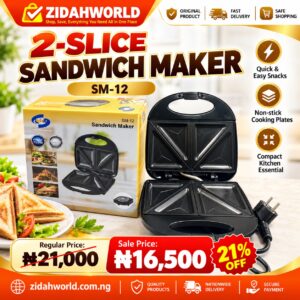 2-Slice Sandwich Maker SM-12