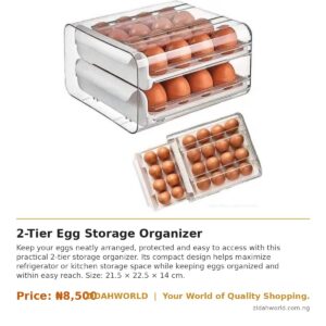 2 Tier Egg Storage Organizer