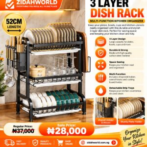 3-Layer Dish Rack