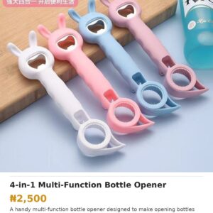 4 in 1 Multi Function Bottle Opener