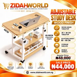 Adjustable Study Desk Wood Finish