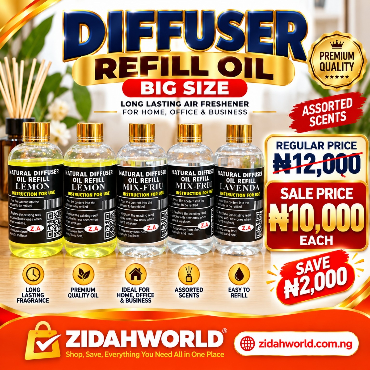 Diffuser Refill Oil Big Size