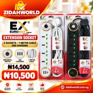 Euromax EX 4-Socket Extension Board