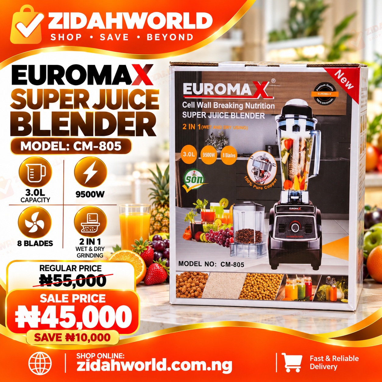 Euromax Super Juice Blender – CH-05