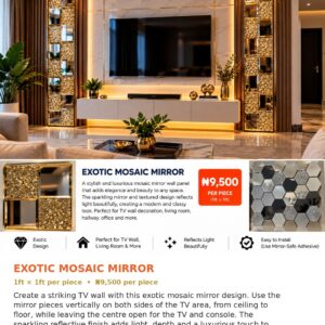Exotic Mosaic TV Wall Narration