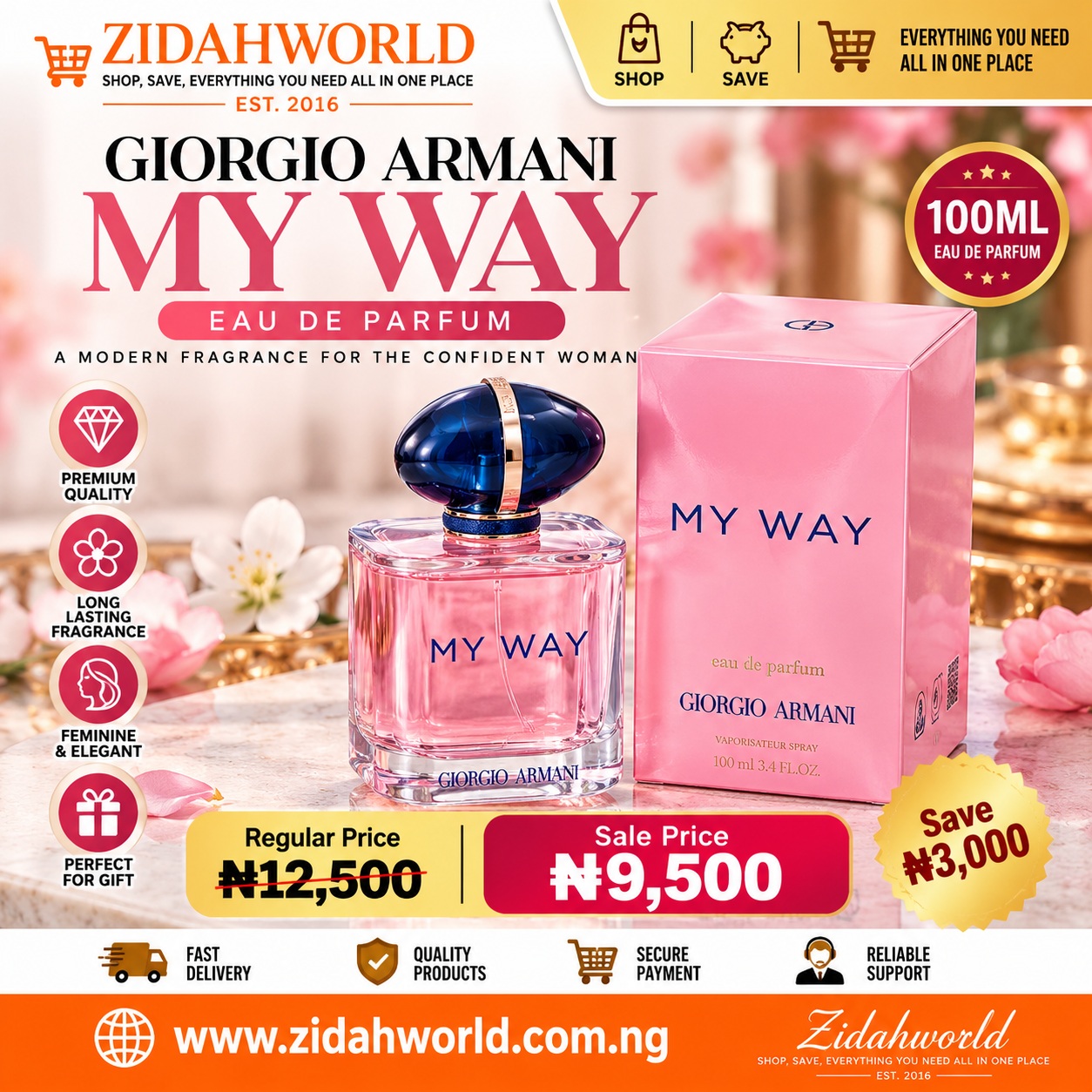 Giorgio Armani My Way Eau de Parfum 100ml