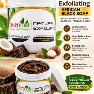 Jimpo-Ori Natural Exfoliating African Black Soap