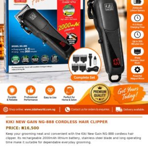 Kiki New Cordless Hair Clipper