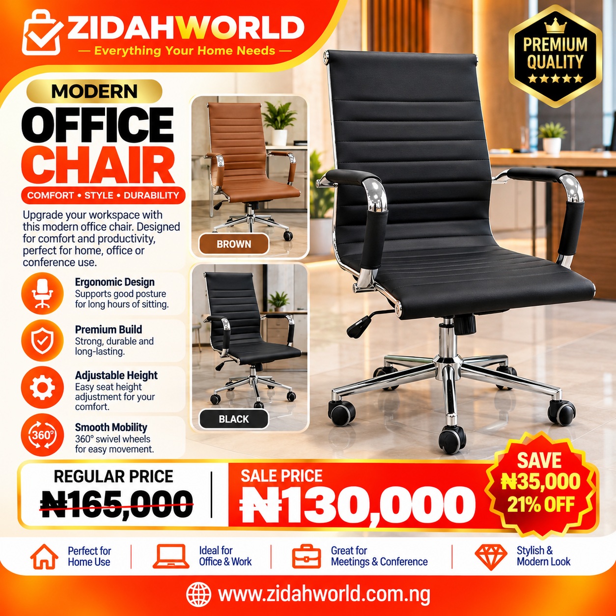 Modern Luxury Salon Chair