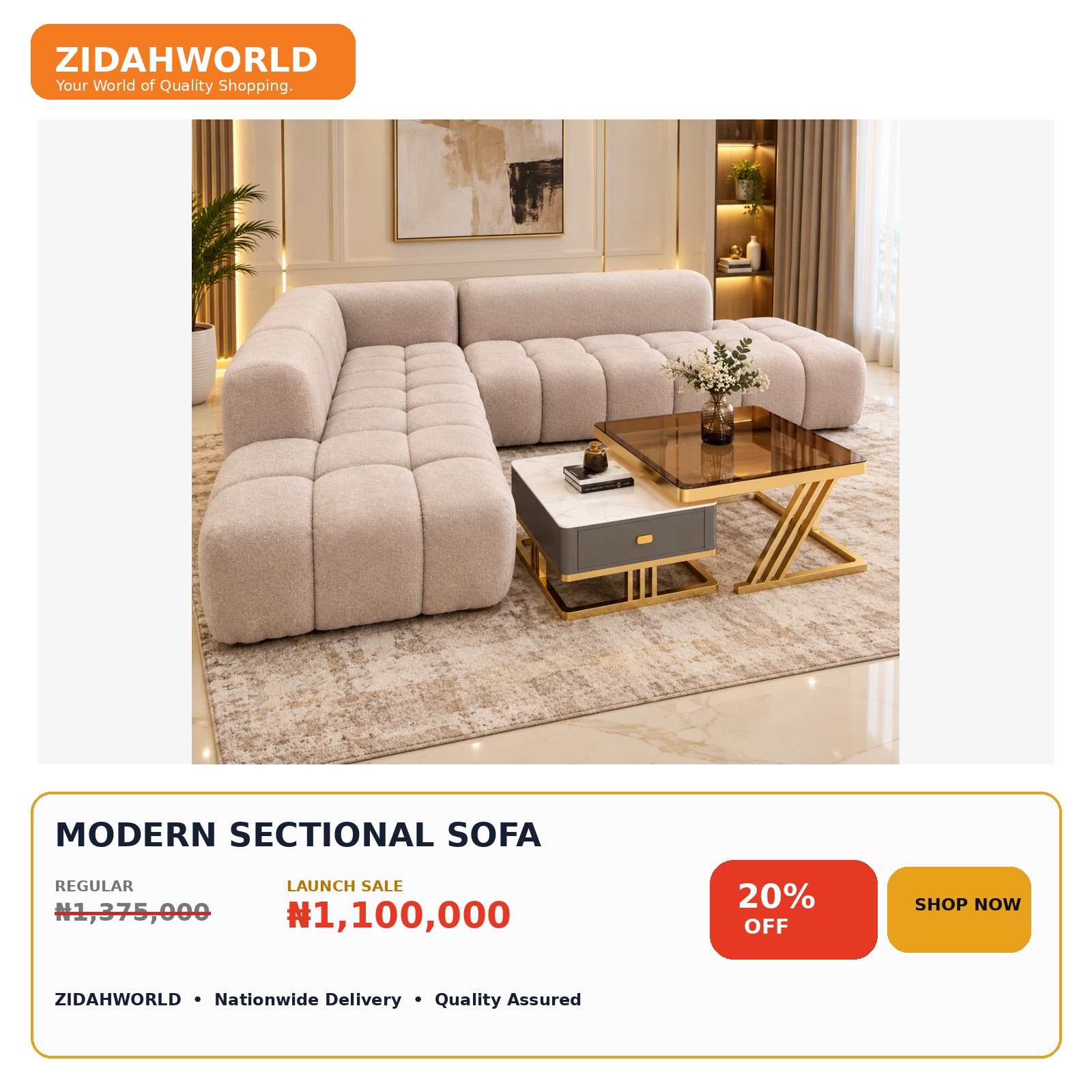 Modern Sectional Sofa