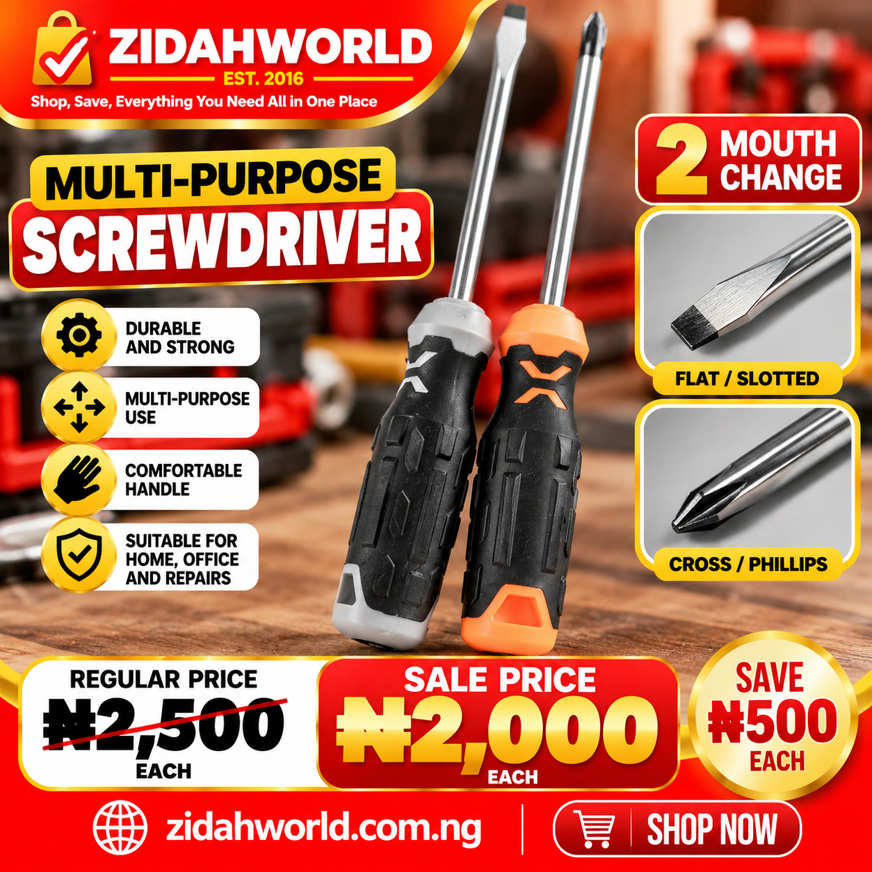Multi-Purpose Screwdriver