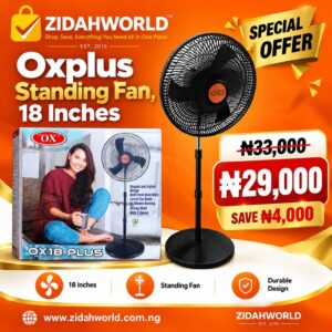 Oxplus Standing Fan, 18 Inches
