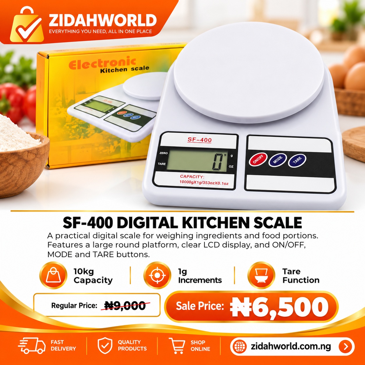 Digital Kitchen Scale SF-400