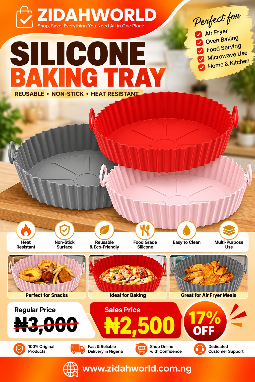 Silicon Air Fryer Plate