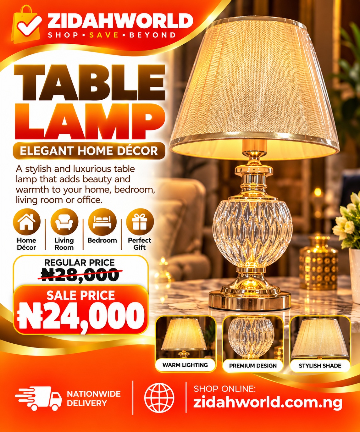 Table Lamp – Classic Shade