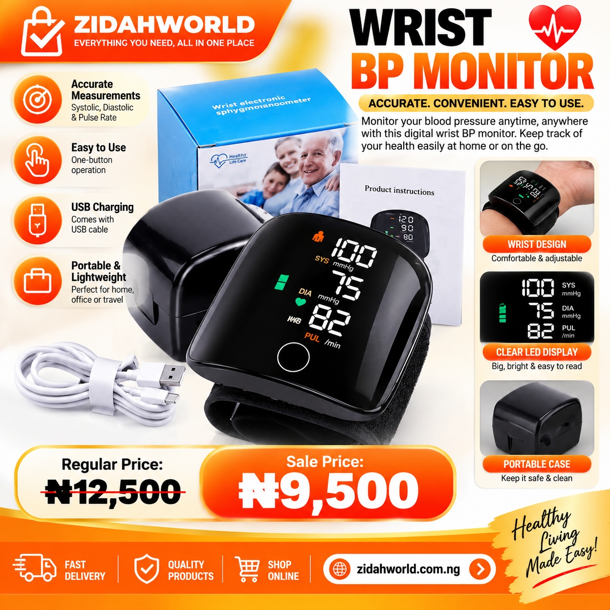Wrist Blood Pressure Monitor