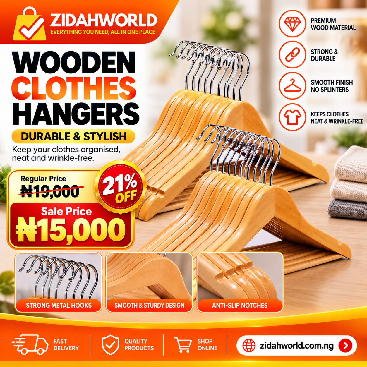 Wooden Clothes Hangers