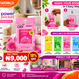 Godrej Aer Power Pocket Lemon Tangy Delight Bathroom Fragrance