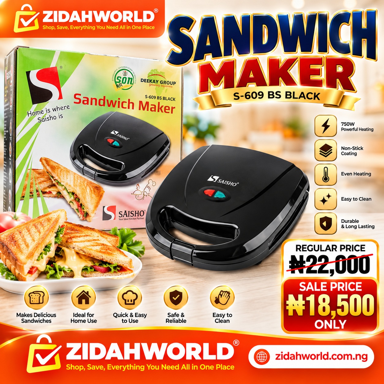 Saisho Sandwich Maker